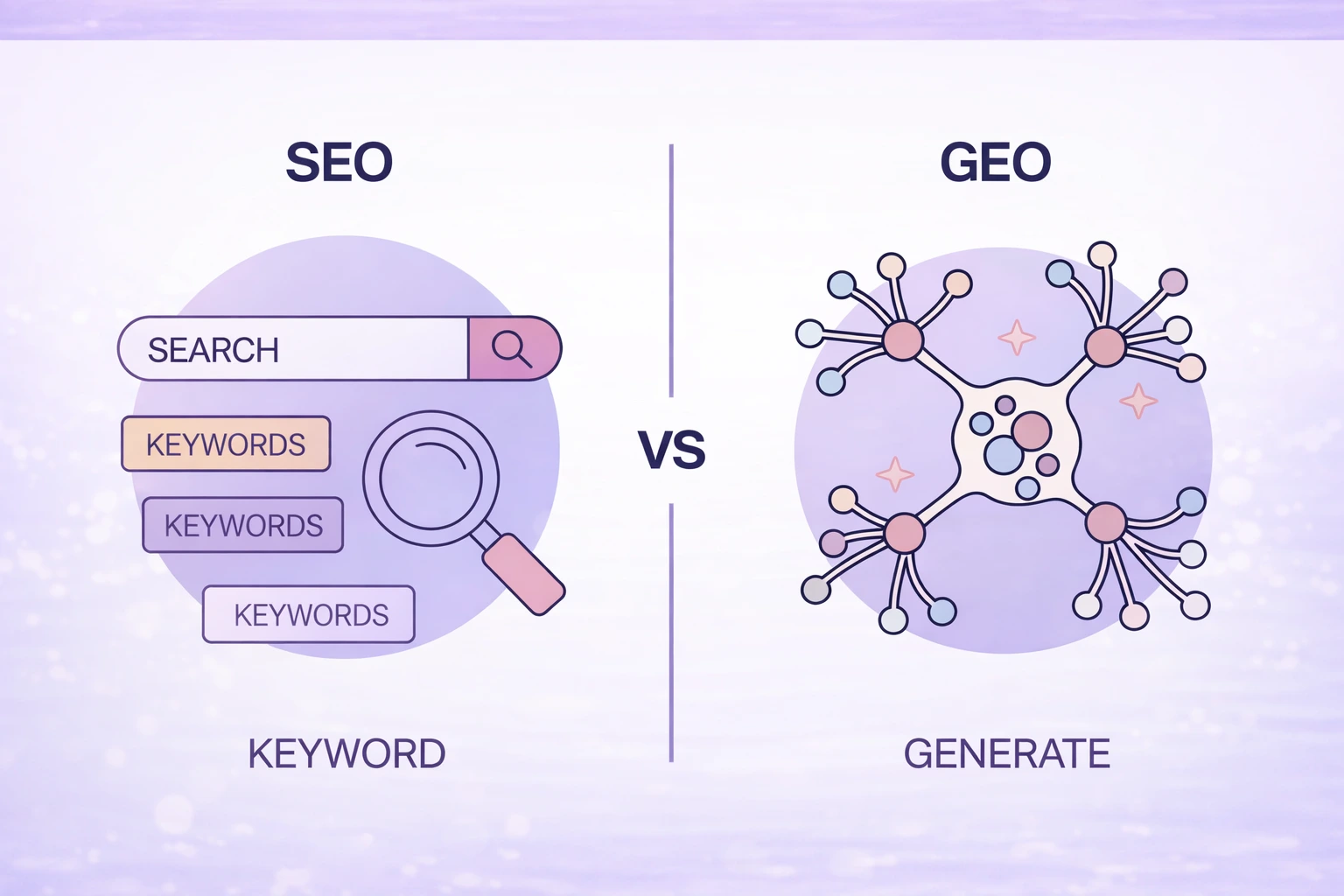 Keywords vs Generative Prompts
